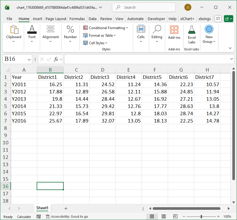 Excel Sheet AI Tool Example 2