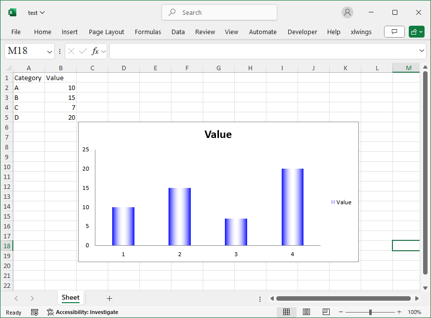 Excel Formula AI Tool Example 1